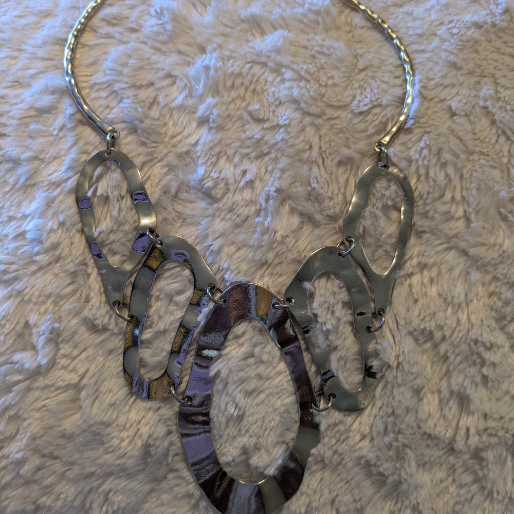 Neckles Silver Statement Necklace